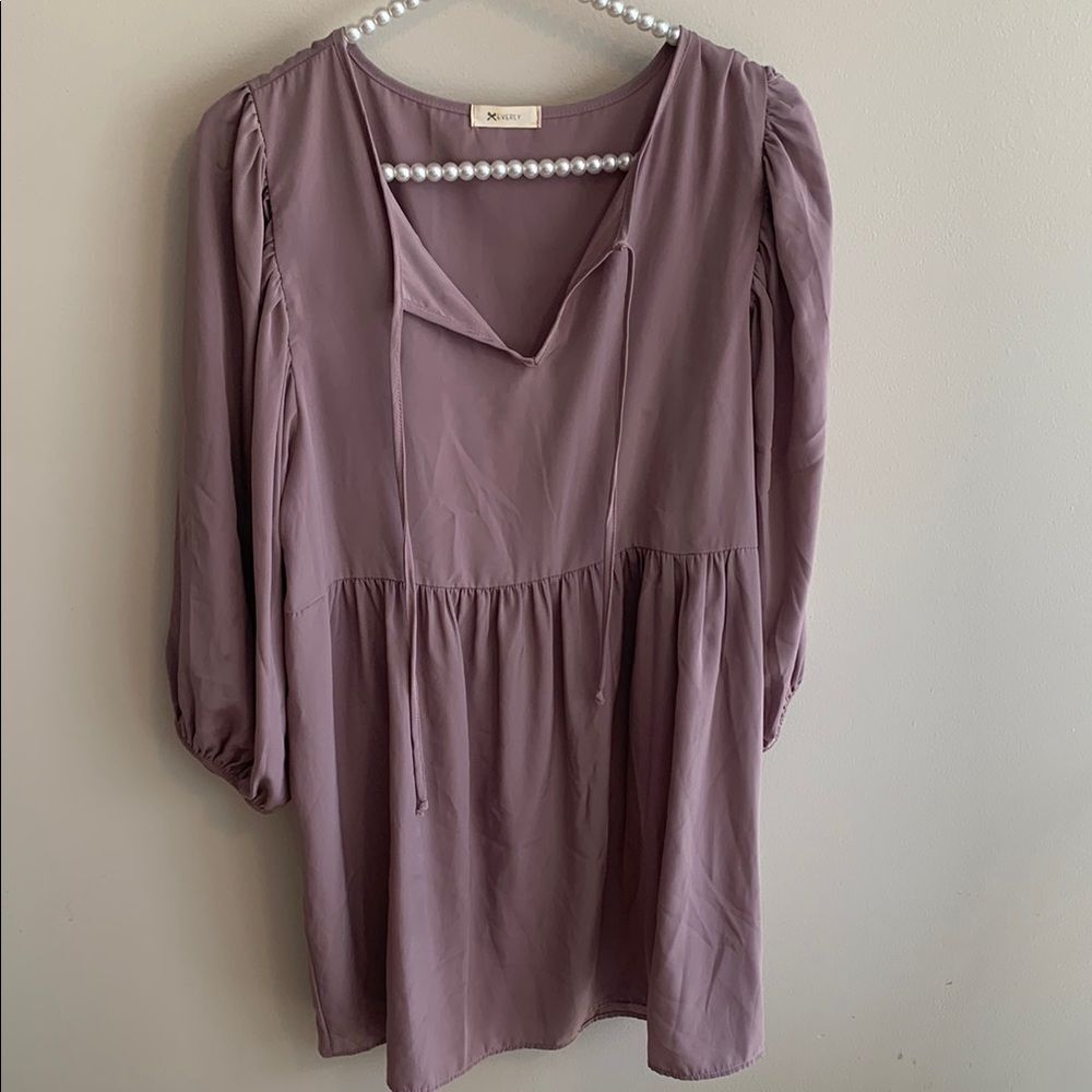Everly brownish blouse size large